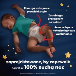 Zdjęcie produktu - #8 Pampers Night Pants Pieluchomajtki na noc dla dzieci 6 13-19kg, 19 szt.