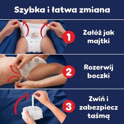 Zdjęcie produktu - #6 Pampers Night Pants Pieluchomajtki na noc dla dzieci 6 13-19kg, 19 szt.
