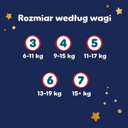 Zdjęcie produktu - #9 Pampers Night Pieluchomajtki Rozmiar 4 9-15kg, 25 szt.