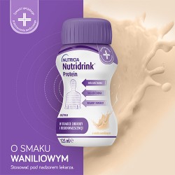 Zdjęcie produktu - #0 Zestaw 4x Nutridrink Protein wanilia, 4x125ml