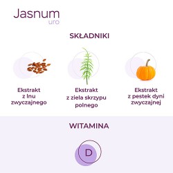 Zdjęcie produktu - #2 Jasnum Uro, 60 kaps. - suplement diety z witaminą D i C dla kobiet