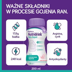 Zdjęcie produktu - #3 Zestaw 4x Nutridrink Skin Repair truskawka, 4x200ml (dawniej Cubitan)