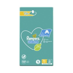 Zdjęcie produktu - #3 Pampers Chusteczki nawilżane Fresh Clean, 15 x 80szt.