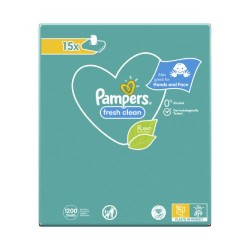 Zdjęcie produktu - #6 Pampers Chusteczki nawilżane Fresh Clean, 15 x 80szt.