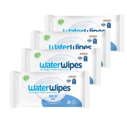 Zdjęcie produktu - #0 Zestaw 4x WaterWipes chusteczki nawilżane, 60 sztuk