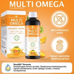Zdjęcie produktu - #1 DOMOWA APTECZKA Tran Multiomega Sprawny umysł, 250ml