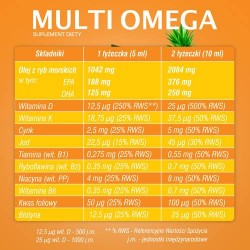 Zdjęcie produktu - #4 DOMOWA APTECZKA Tran Multiomega Sprawny umysł, 250ml