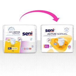Zdjęcie produktu - #0 SENI ACTIVE NORMAL X-LARGE Elastyczne majtki chłonne, 10 sztuk