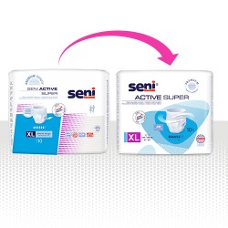 Zdjęcie produktu - #0 SENI ACTIVE SUPER XL, 10szt. - Elastyczne majtki chłonne