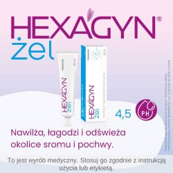 Zdjęcie produktu - #0 Hexagyn Nawilżający i łagodzący żel dopochwowy - lubrykant, 30 ml