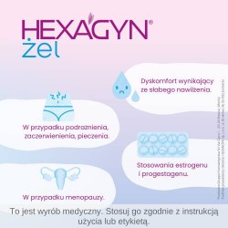 Zdjęcie produktu - #2 Hexagyn Nawilżający i łagodzący żel dopochwowy - lubrykant, 30 ml