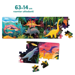 Zdjęcie produktu - #0 CzuCzu Puzzle panoramiczne Dinozaury 4+