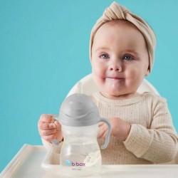Zdjęcie produktu - #1 B.BOX Bidon ze słomką szary, 240ml
