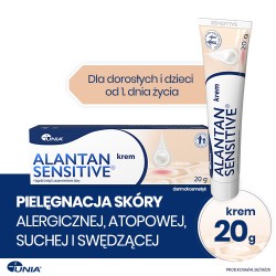 Zdjęcie produktu - #0 Alantan Sensitive Krem z alantoiną do sk&oacute;ry wrażliwej, alergicznej, atopowej, 20 g
