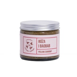 Zdjęcie produktu - #0 CZTERY SZPAKI (4szpaki) Peeling cukrowy R&oacute;ża i Baobab, 250ml