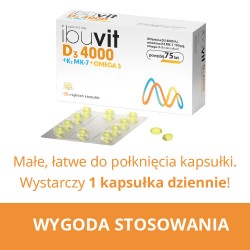 Zdjęcie produktu - #4 Ibuvit D3 4000 + K2 MK-7 0mega 3, 30kaps.