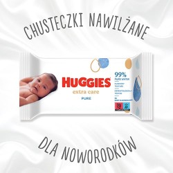 Zdjęcie produktu - #0 HUGGIES Pure Extra Care Chusteczki nawilżane, 56 sztuk
