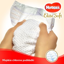 Zdjęcie produktu - #1 HUGGIES Elite Soft Newborn 2 Pieluchy 4-6 kg, 24 sztuki