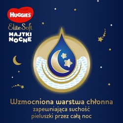 Zdjęcie produktu - #2 HUGGIES Elite Soft Night Pants 4 Majtki nocne 9-14kg, 19 sztuk
