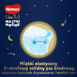 Zdjęcie produktu - #3 HUGGIES Elite Soft Night Pants 6 Majtki nocne 15-25kg, 16 sztuk
