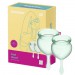 Zdjęcie produktu - #1 Satisfyer Feel Good Mentrual zestaw kubeczk&oacute;w menstruacyjnych 15ml + 20ml Light Green