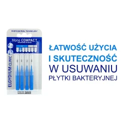 Miniaturka artykułu - #1 ELGYDIUM CLINIC MONO COMPACT 1 Szczoteczki do przestrzeni międzyzębowych - niebieskie