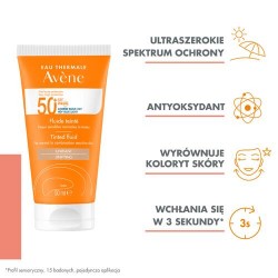 Zdjęcie produktu - #1 AVENE Fluid koloryzujący SPF50+ Bardzo wysoka ochrona przeciwsłoneczna, 50ml