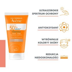 Zdjęcie produktu - #1 AVENE Cleanance koloryzujący SPF50+ Bardzo wysoka ochrona przeciwsłoneczna, 50ml