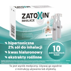 Zdjęcie produktu - #0 Zatoxin Inhalacje Roztw&oacute;r do inhalacji, 10 fiolek x 3ml