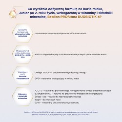 Zdjęcie produktu - #1 Zestaw Bebilon Profutura Duobiotik 4 Odżywcza formuła na bazie mleka dla dzieci po 2. roku życia, 3x 800 g