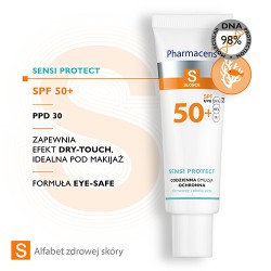 Zdjęcie produktu - #2 PHARMACERIS S SENSI PROTECT Codzienna Emulsja ochronna z kwasem hialuronowym do twarzy i okolic oczu SPF 50+, 50ml
