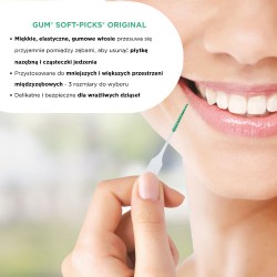 Zdjęcie produktu - #1 Sunstar GUM Soft-Picks Original Szczoteczki międzyzębowe M, 50 szt.