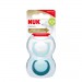 Zdjęcie produktu - #0 NUK Genius Silikonowy smoczek uspokajający turkusowy/biały 18-36m, 2 sztuki