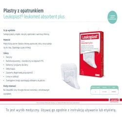Zdjęcie produktu - #2 Leukoplast Leukomed Absorbent Plus Plastry 5x7,2cm, 5 sztuk