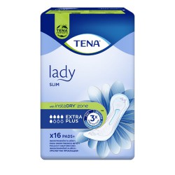 Zdjęcie produktu - #0 TENA SLIM EXTRA PLUS Wkładki anatomiczne do ochrony przy lekkim nietrzymaniu moczu, 16 szt.
