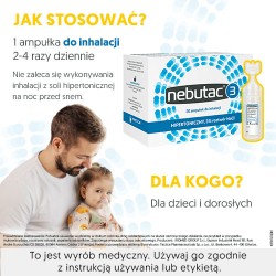 Zdjęcie produktu - #4 Nebutac 3 - hipertoniczny, 3% roztw&oacute;r NaCl do inhalacji, 30 ampułek