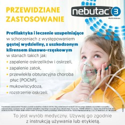 Zdjęcie produktu - #3 Nebutac 3 - hipertoniczny, 3% roztw&oacute;r NaCl do inhalacji, 30 ampułek
