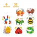 Zdjęcie produktu - #0 CzuCzu Puzzle Robaczki czworaczki dla dzieci 2+