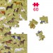 Zdjęcie produktu - #1 CzuCzu Puzzlove. Konie. Puzzle 60 element&oacute;w dla dzieci 4+