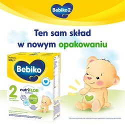Zdjęcie produktu - #0 Bebiko 2 NUTRIflor Expert Mleko następne dla niemowląt powyżej 6. miesiąca życia, 600g