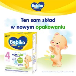 Zdjęcie produktu - #0 Bebiko Junior 4 NUTRIflor Expert Odżywcza formuła na bazie mleka dla dzieci powyżej 2. roku życia, 600g