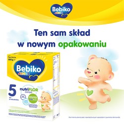 Zdjęcie produktu - #0 Bebiko Junior 5 NUTRIflor Expert Odżywcza formuła na bazie mleka dla przedszkolaka, 600g