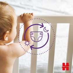 #1 – HUGGIES Pieluchomajtki Elite Soft rozmiar 4 (9-14kg), 38szt.