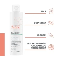Miniaturka artykułu - #0 AVENE CICALFATE+ Oczyszczający żel do mycia, 200ml