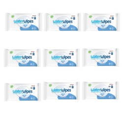 Zdjęcie produktu - #0 Zestaw WaterWipes BIO Chusteczki nawilżane wodne, 9 x 60szt.