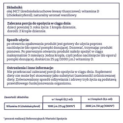 Zdjęcie produktu - #3 NATURELL Wegańska witamina D3 z alg 1000 j.m., 15ml