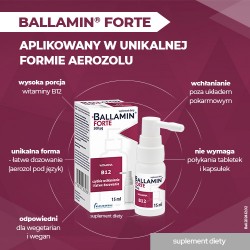 Zdjęcie produktu - #1 BALLAMIN FORTE Witamina B12 500&micro;g, 15ml