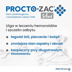 Zdjęcie produktu - #3 Procto-Zac Silver krem proktologiczny z kompleksem srebra TIAB, 25ml