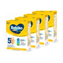Zdjęcie produktu - #1 Zestaw Bebiko Junior 5 NUTRIflor Expert Odżywcza formuła na bazie mleka dla przedszkolaka, 4 x 600 g