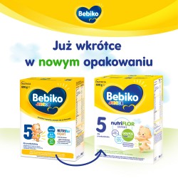 Zdjęcie produktu - #0 Zestaw Bebiko Junior 5 NUTRIflor Expert Odżywcza formuła na bazie mleka dla przedszkolaka, 4 x 600 g